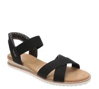 Sandale SKECHERS "DESERT KISS-GOLDEN LILY", Herren, Gr. 40, schwarz, Textil, Basic, Schuhe Sandale, Sommerschuh, Urlaubsschuh, Sandalette mit Memory Foam (40438302-40) schwarz