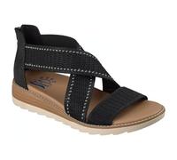 Skechers Damen Sandalen 38.5 EU BOBS Arch Fit Oasis Cozy Glam 113894 Vegan Komfort Sandalen mit Arch Fit Fußbett Strick Obermaterial Reißverschluss leichte Sommerschuhe