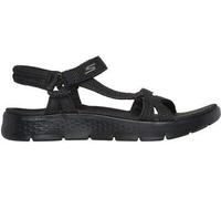 Skechers Go Walk Flex Sublime Damen-Sandalen, Schwarz/Schwarz, 39 EU