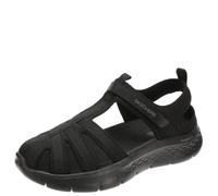 Skechers Damen Sandalen mit geschlossener Zehenpartie, Fischer, Schwarz/Schwarz, 40 EU