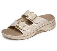 Skechers Damen-Sandalen mit zwei Bändern, Natürlich, 39 EU