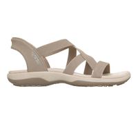 Skechers Sandalen Slip-ins Reggae Slim 163460 Stretch Flex Hands Free Taupe Grau Damen 39