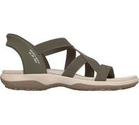 Skechers Damen Sandalen 163460 OLV Reggae Slim - Stretch Flex olive normal 41 EU