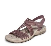 Skechers Damen Sandalen 164036 MVE Reggae Slim - Sunnyside 2.0 mauve normal 38 EU