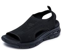 Skechers Damen Sandals, Schwarz/Schwarz, 35 EU