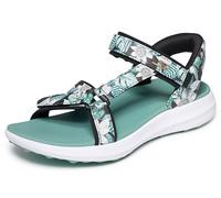 Skechers Damen-Schlupfsandalen, Schwarzes Muster, 10