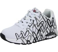 Skechers Damen Schnürschuhe 155507 WBGY Uno - Spread the Love white/black/gray normal 40 EU
