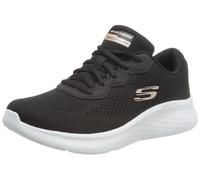 Skechers Damen, Schwarzes Netzgewebe mit rotgoldenem Rand, 36.5 EU