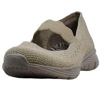 Skechers Damen Seager Power Hitter Engineered Knit Mary Jane, Taupe, 38.5 EU