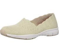 Skechers Damen Seager-Stat Sneaker, Beige, 35 EU