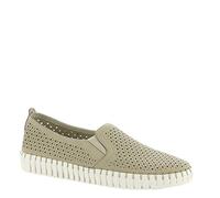 Skechers Damen Sepulveda Blvd - A La Mode Slip On Sneaker, Beige Taupe Microfiber Off White Trim Tpe, 36.5 EU