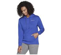 Skechers Damen Signature Pullover Hoodie Hooded Sweatshirt, Clematis Blue,