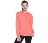 Skechers Damen Signature Pullover Hoodie Hooded Sweatshirt, Orange, Extra Large Ladies