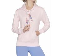 Skechers Damen Skech-Sweats Watercolour Diamond Pullover Hoodie Hooded Sweatshirt, Pink,