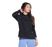 Skechers Damen Skechluxe Erholsam Langarm Kapuzenpullover, 2X-Groß, Schwarz