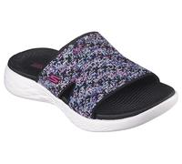 Skechers Damen Slide Sandale, Schwarz/Multi, 37 EU