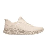 Skechers Damen Slip-ins BOBS Sport Squad Chaos 38,5 EU - Daily Prowl, Hands Free, Memory Foam, vegane Sneaker, Maschinenwaschbar, Slip-On mit Heel Pillow™, Panter-Optik