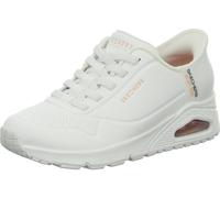 Slip-On Sneaker SKECHERS "Uno - Easy Air" Gr. 42, weiß Damen Schuhe (93647265-42) weiß