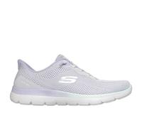 SKECHERS Damen Slipper Da ENGINEERED MESH FLAT KNOTTED BUNGEE (150341) 38 Grau