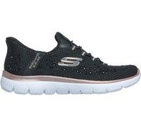 SKECHERS Damen Slipper Summits - Brilliant Shine BLACK ROSE GOLD - Gr. - 40