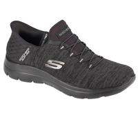 Skechers Damen Slipper Summits Dazzling Haze, Frauen Slip-On,Halbschuhe,Schlupfschuhe,schluepfschuhe,Loafer,Slip-ons,Schwarz BBK,40.5 EU