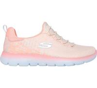 SKECHERS Damen Slipper SUMMITS-MORNING GLOW NEON CORAL MULT - Gr. - 39