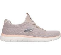 Slip-On Sneaker SKECHERS "SUMMITS-SUMMER BLUSH", Damen, Gr. 40, taupe, Textil, Schuhe Slip-On Sneaker, Arbeitsschuh, Freizeitschuh, Slipper mit Memory Foam, Topseller (35303119-40)