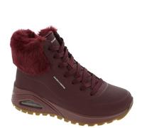 Skechers Damen Sneaker Boot Mode-Stiefel, Burgunder, 39 EU