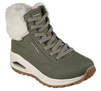 Skechers Damen Sneaker Boot Mode-Stiefel, Oliv/Blatt für Mich (Leaf It to Me), 35 EU