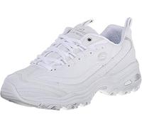 Skechers D'Lites - Fresh Start Sneaker in Weiss/Silber, Größe 38 Wide