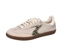 Sneaker SKECHERS "HOTSHOT-SHIMMERING SPOTS", Damen, Gr. 40, grau (taupe), Lederimitat, Veloursleder, animal-print, sportlich,modisch, Schuhe, Retro Sneaker, Schnürschuh mit glitzerndem Animal-Einsatz