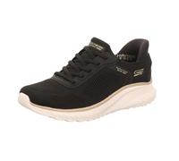 Skechers Damen-Sneaker-Slipper SLIP-INS BOBS SPORT SQUAD CH Schwarz-Gold-Weiß 43