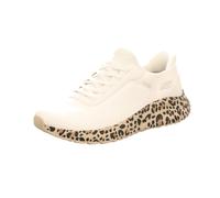 Skechers Damen-Sneaker-Slipper SLIP-INS BOBS SQUAD CHAOS - DA Leopard-Weiß 43