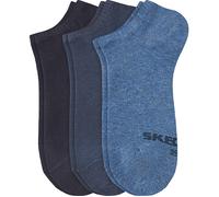 Skechers Damen-Sneaker-Socken im 3er-Pack blau 39 - 42