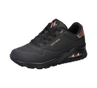Sneaker SKECHERS "Skechers Sneaker Lederimitat", Damen, Gr. 40, schwarz, schwarz, Lederimitat, Schuhe Sneaker (59046349-40) schwarz, schwarz