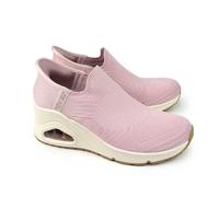 Skechers Damen-Sneaker, UNO Wedge Kickin‘ Knit, Sneakers mit Keilabsatz, zum Hineinschlüpfen, Slip-In-Sneaker, freihändig nutzbar