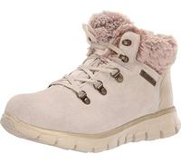 Skechers Damen Snergy Kurzschaft Stiefel, Beige Natural Suede Taupe Faux Fur Nat, 37 EU