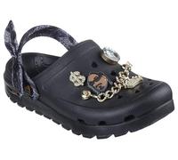 Skechers Damen Snoop Dogg: Arch Fit Footsteps-Rolling Glitz Holzschuh, Schwarz, 37 EU