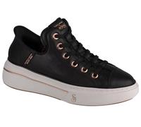 Skechers Damen Snoop Dogg:Snoop One-og Slip-ins aus Leder Sneakers,Plimsolls, Black Leather/Rose Gold Trim, 37.5 EU