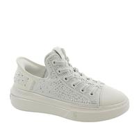 Skechers Damen Snoop One Rhine-Stoned Sneaker, weiß, 41 EU