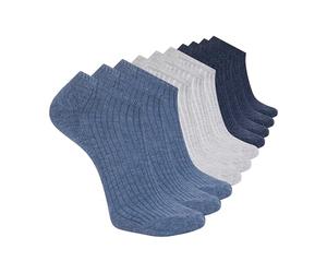 Skechers Damen-Socken, Half Terry Classic, niedriger Schnitt, bequeme Passform und gepolstertes Fußbett, 10er-Pack
