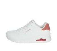 Skechers Damen Stand On Air UNO, White Durabuck Coral Suede Trim, 39.5 EU