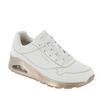 Skechers Damen Street UNO - Cool Heels Sneaker, Weiß/Rotgold, 39 EU