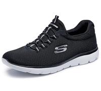 Skechers Summits Top Player Damen Sneaker, Black Mesh Trim, 41.5 EU