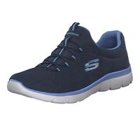 Skechers Damen Summits Artistry Chic Sneaker, Navy Mesh/Blue Trim, 37.5 EU
