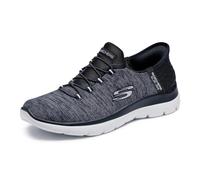 Skechers Damen Summits Dazzling Haze Turnschuhe, Black Mesh/White Trim, 36 EU
