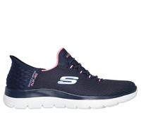 Skechers Damen Summits Diamond Dream Slip-InTurnschuhe, Navy Mesh/Pink Trim, 39 EU
