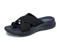 Skechers Damen Summits-Fantasy Walk Sportsandale, Schwarz/Schwarz, 39 EU