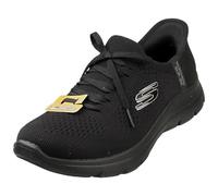Skechers Damen Summits New Daily Turnschuhe, Black Knit/Gunmetal Trim, 41 EU