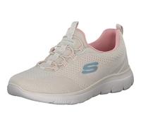 Skechers Damen Summits New Nature Turnschuhe, Natural Knit/Pink & Aqua Trim, 35 EU